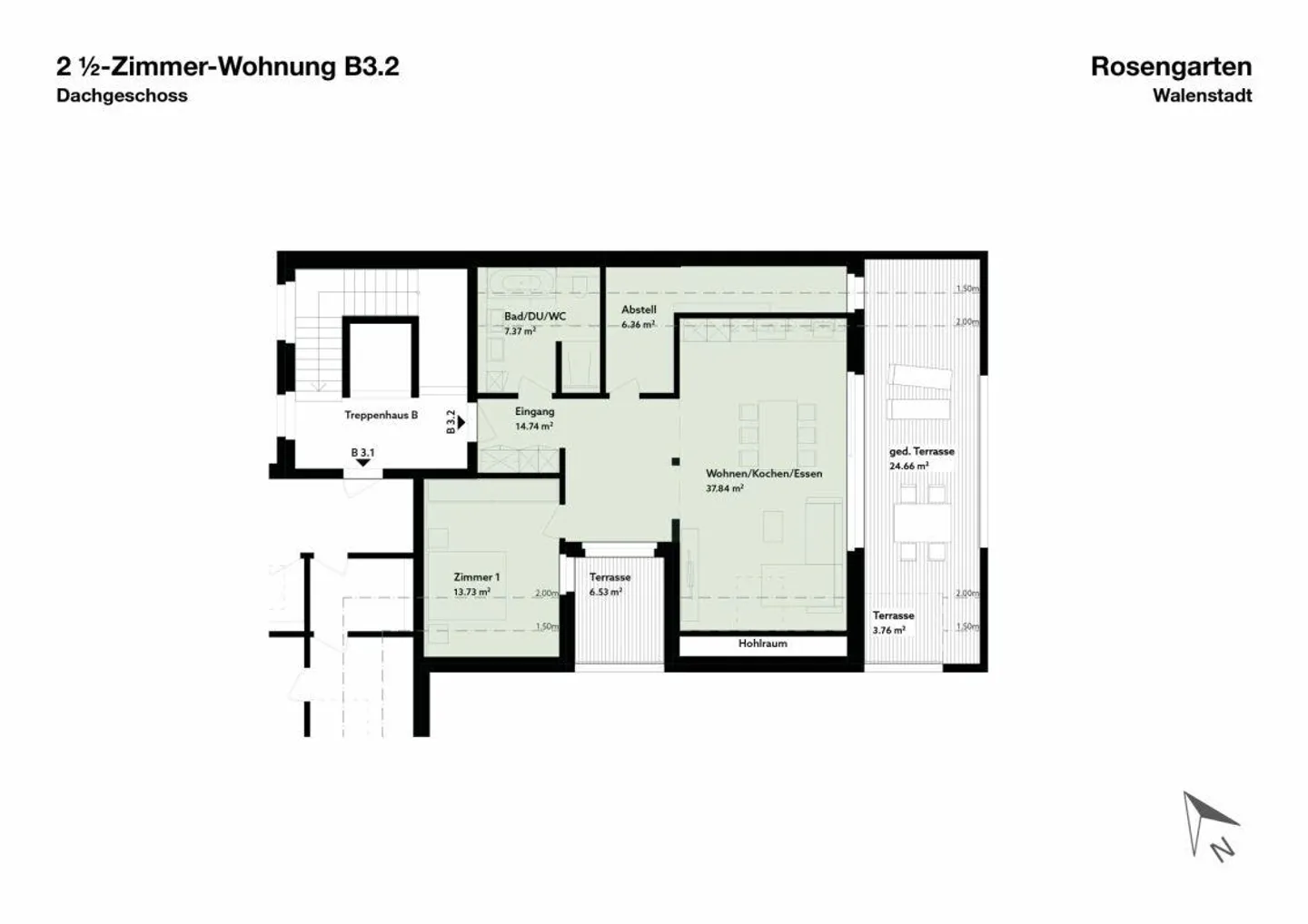 Charmante Dachwohnung am Walensee - Foto 11 von 11