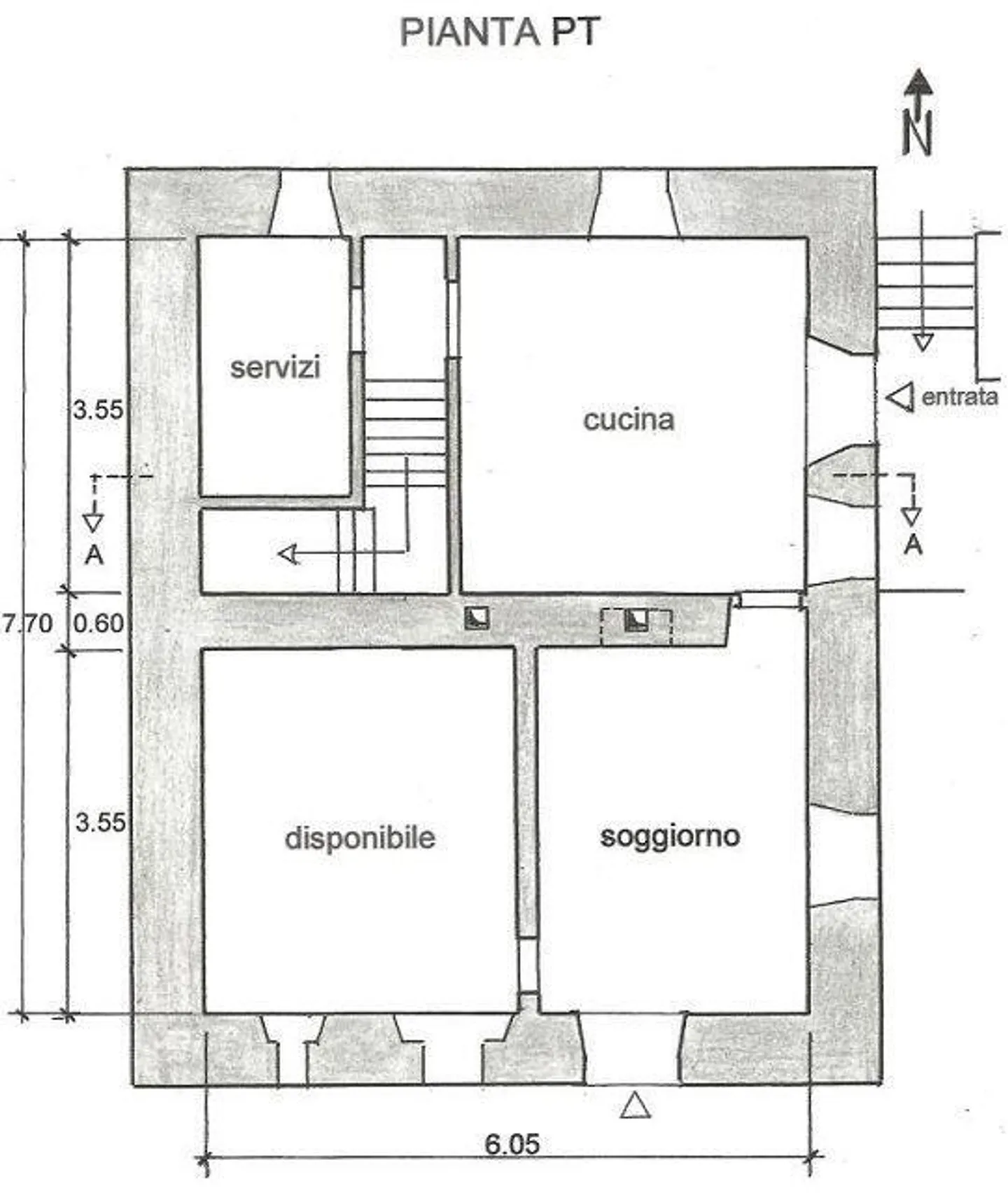 Casa nel villaggio di 4 stanze da ampliare con giardino e parcheggio - Foto 21 di 22