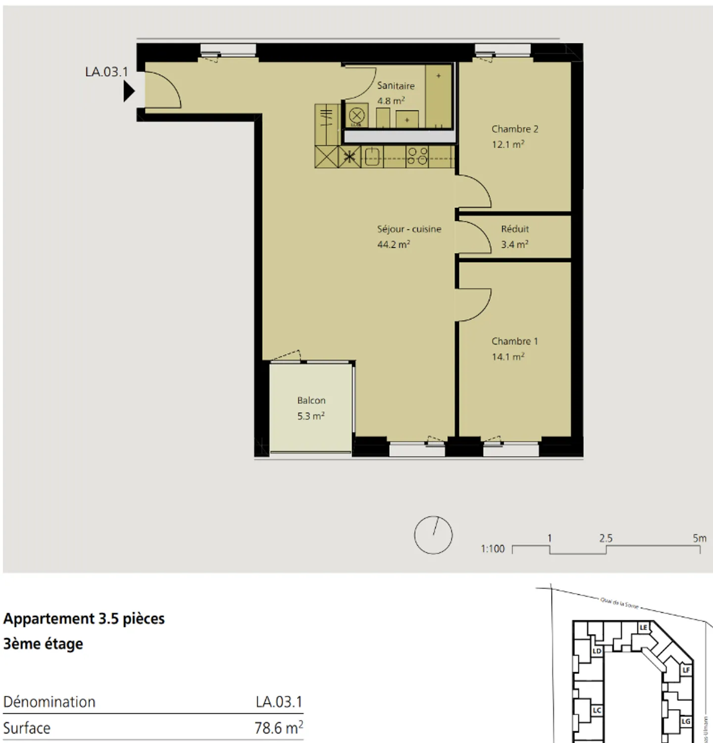 Bel appartamento di 3,5 locali in affitto a Delémont - Foto 2 di 5