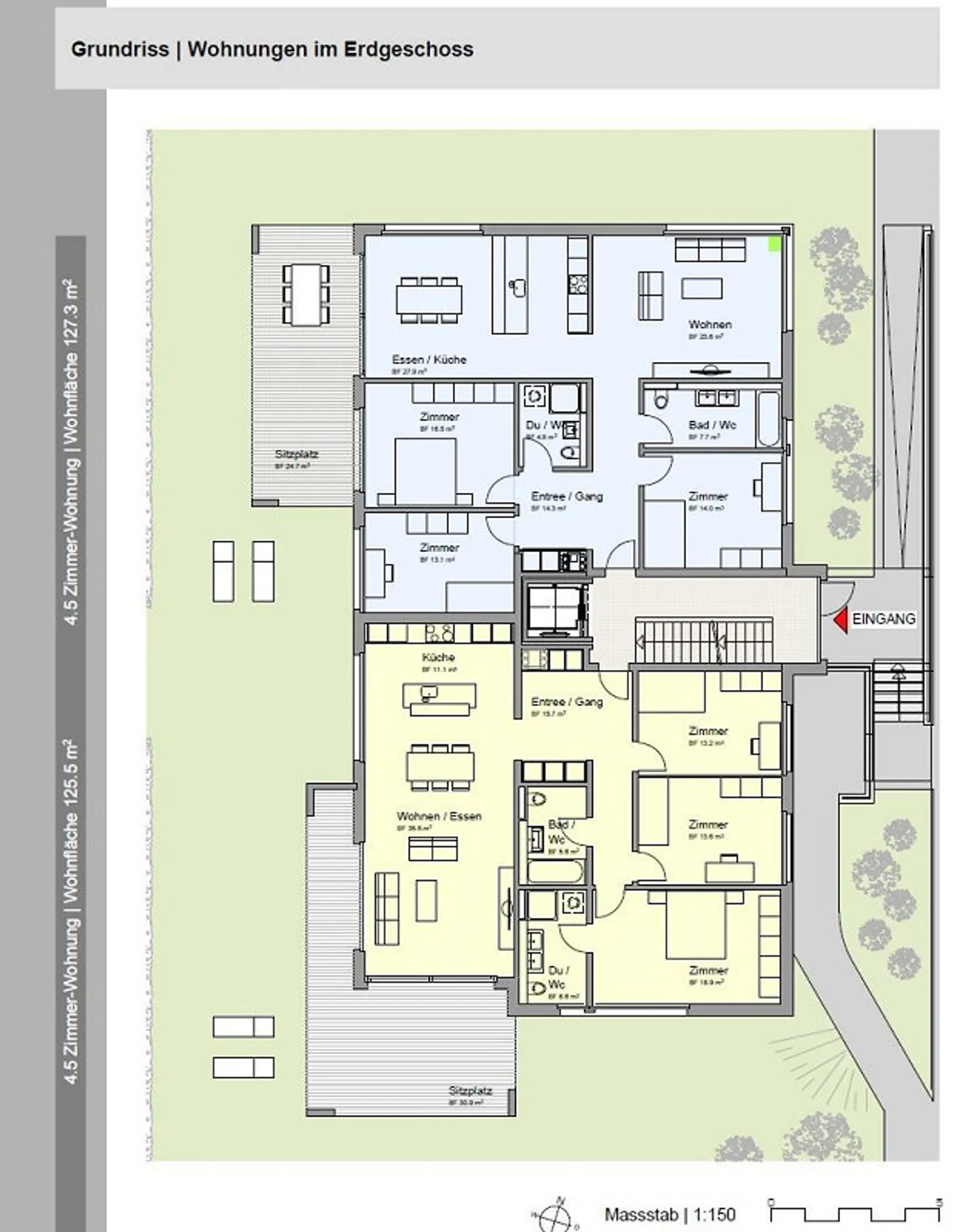 Elevated 4.5-room apartment on the ground floor - Photo 12 of 12