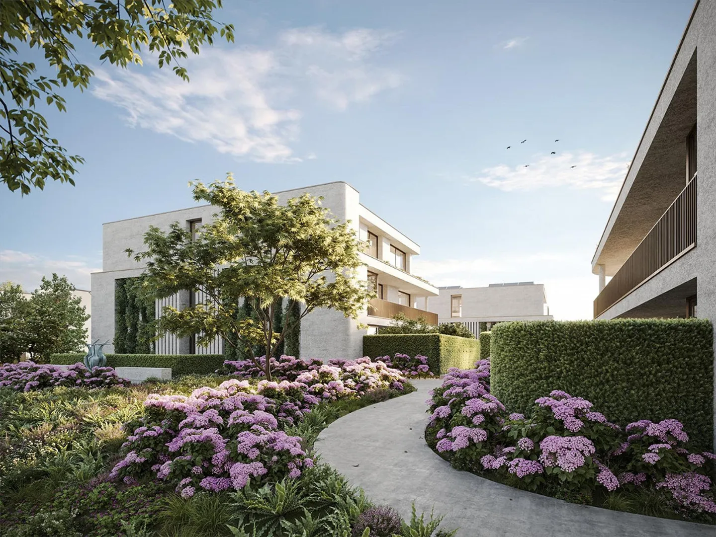 Living with Class: 2.5-Room Apartment in New Building with Garden - Photo 1 of 4