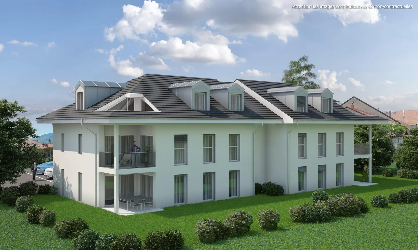 New penthouse apartment with 3.5 rooms in a new building of 7 apartments - Photo 1 of 2