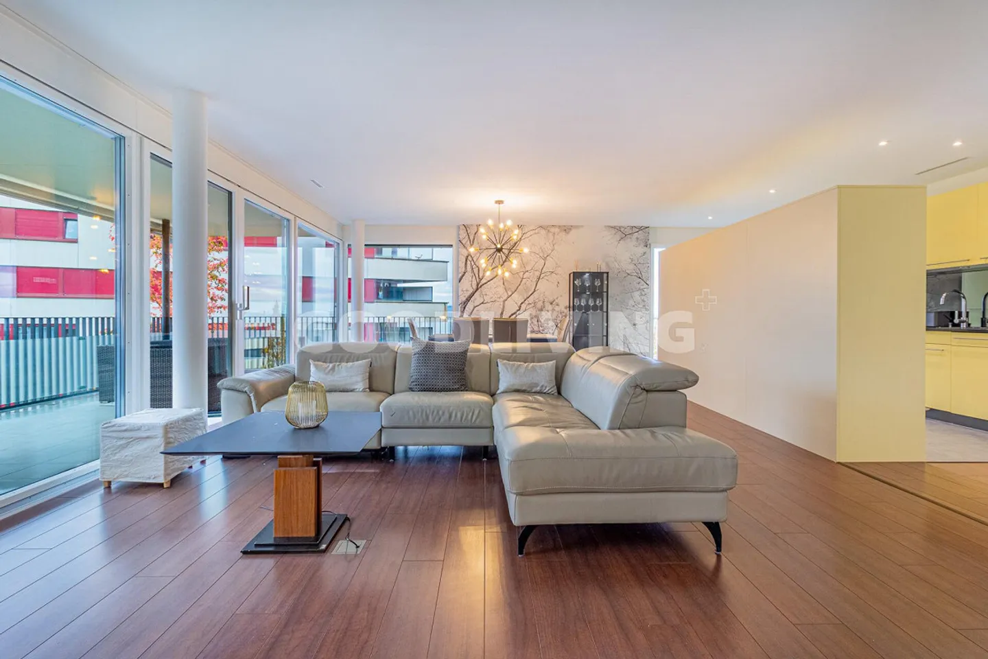 Stylish living with a view of Lake Zug - Photo 2 of 11