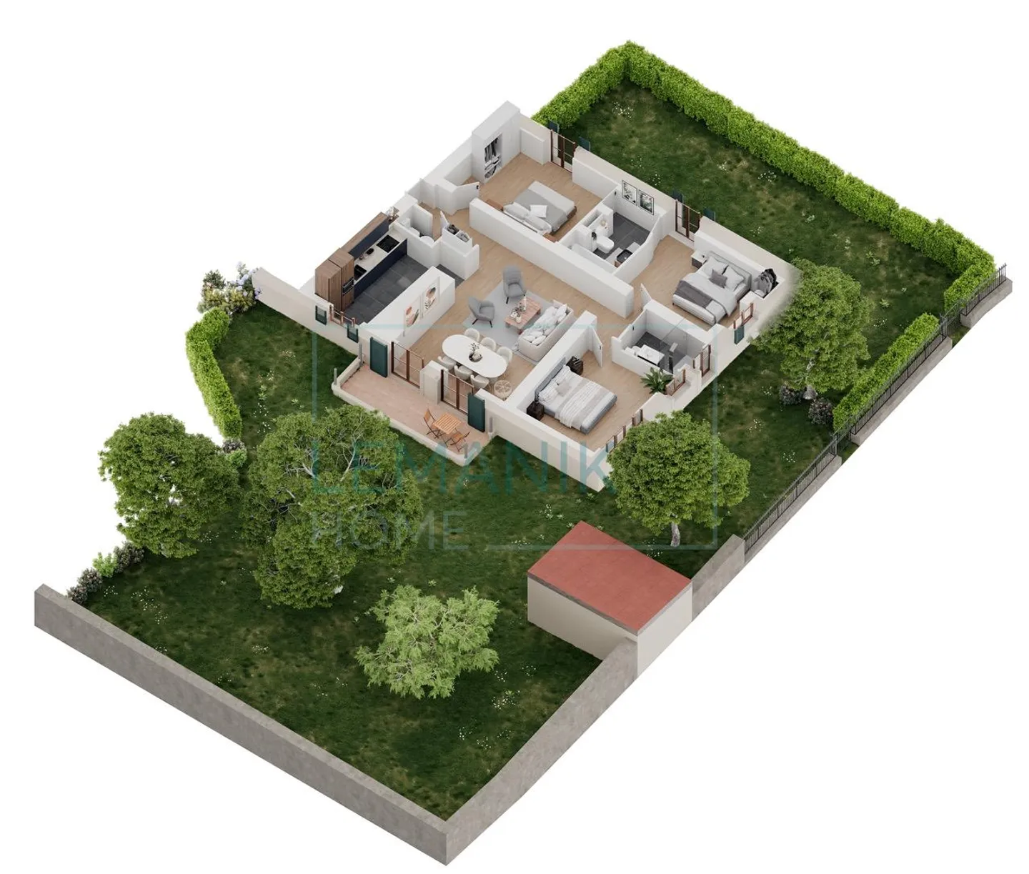 Esclusività -- Dolcezza della vita? Appartamento al piano terra ristrutturato con 5 stanze e grande giardino -- Promozione CLOS DES HAIES (Lot n1) - Foto 2 di 5