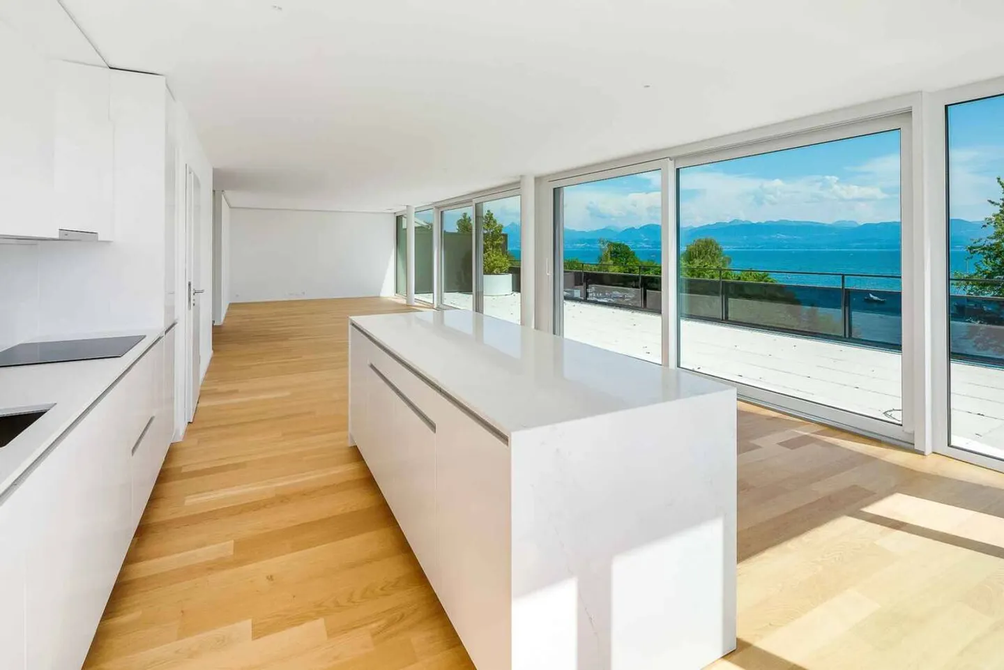 UNIQUE! 5.5-room penthouse of 180m2 with a 168m2 rooftop terrace offering panoramic views of the lake and the Alps - Photo 3 of 13