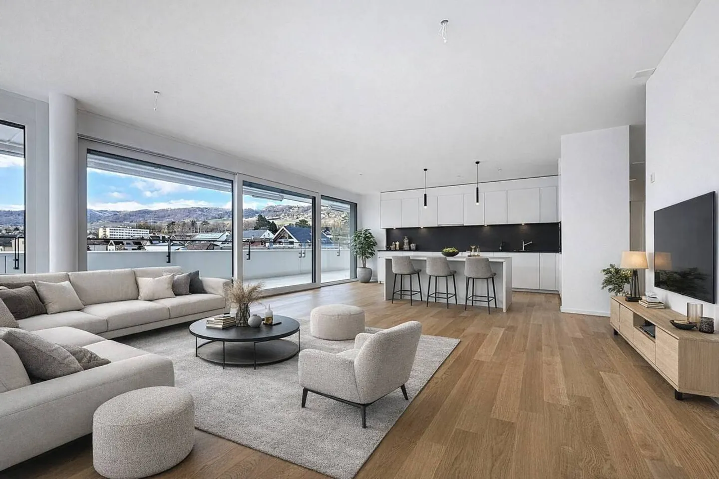 Luxurious 4.5 rooms with 117m2 terrace and 47m2 balcony, private elevator - Photo 2 of 13