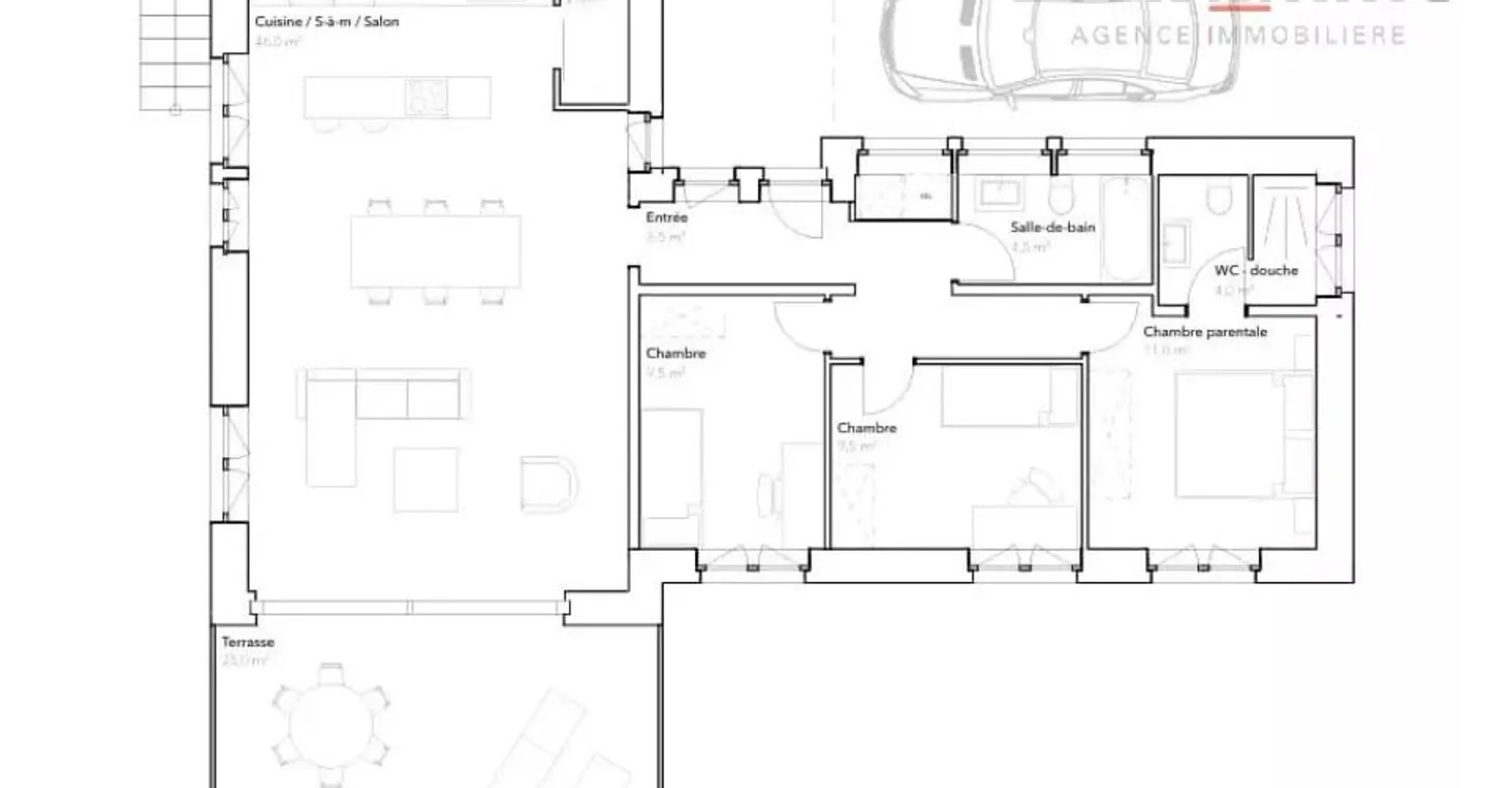 Charmant appartement 4.5 pièces - Photo 2 sur 2