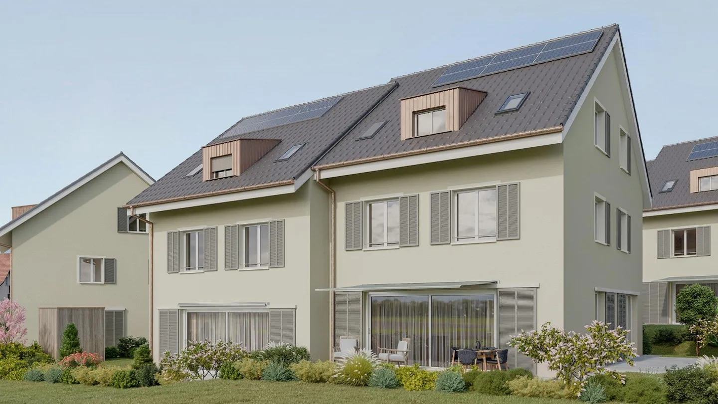 Semi-Detached House with 191m2 NWF - P + Rail Andelfingen only 5 minutes by car! - Photo 2 of 3