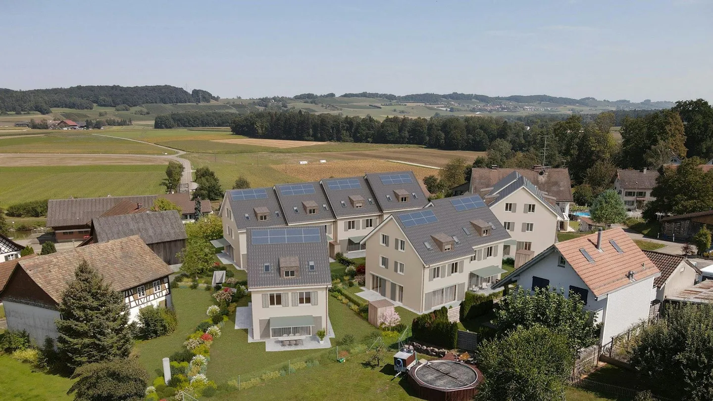 Semi-Detached House with 191m2 NWF - P + Rail Andelfingen only 5 minutes by car! - Photo 1 of 3