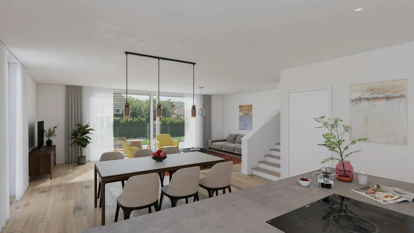 Semi-Detached House with 191m2 NWF - P + Rail Andelfingen only 5 minutes by car! - Photo 3 of 3