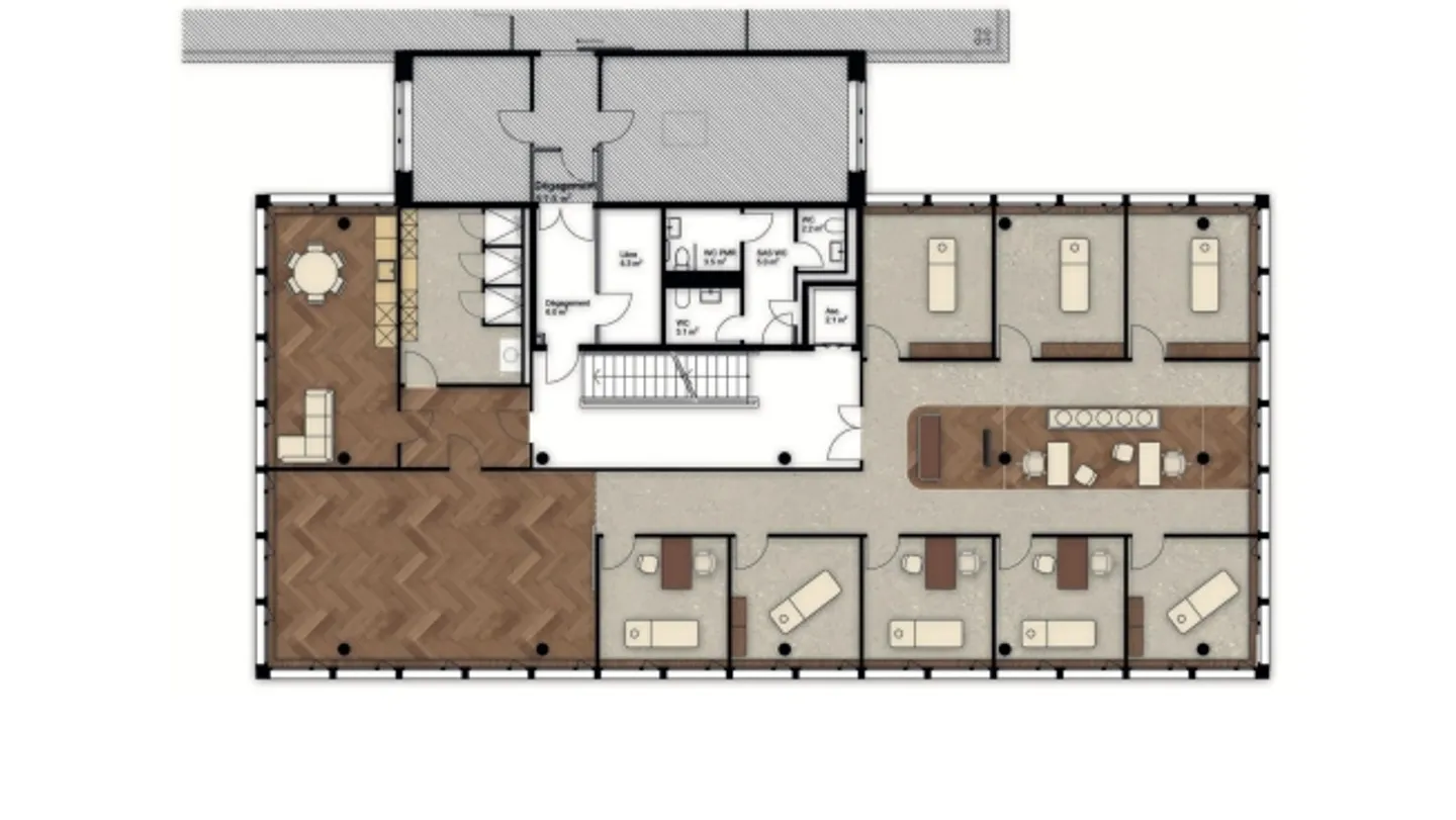 Surface médicale lumineuse dès 300 m² à proximité directe du centre médical des - Photo 4 sur 8