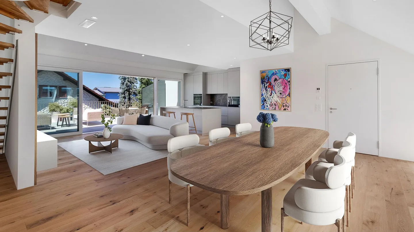 Appartamento nuovo attraente con grande terrazza solare - Foto 3 di 7