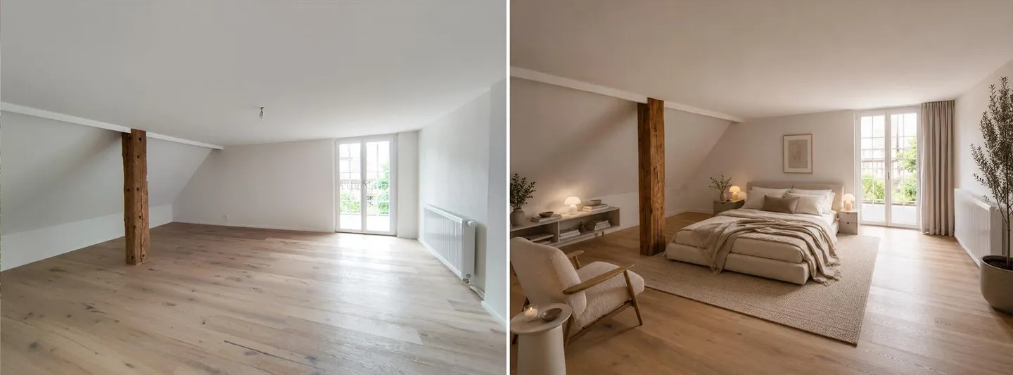 Charmante Dachwohnung in Diessenhofen - Foto 8 von 11