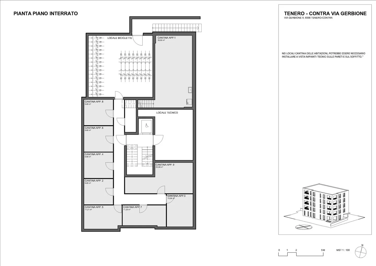 Residenza Gerbio - App. 4 - 3.5 rooms - 2nd floor - Photo 5 of 6