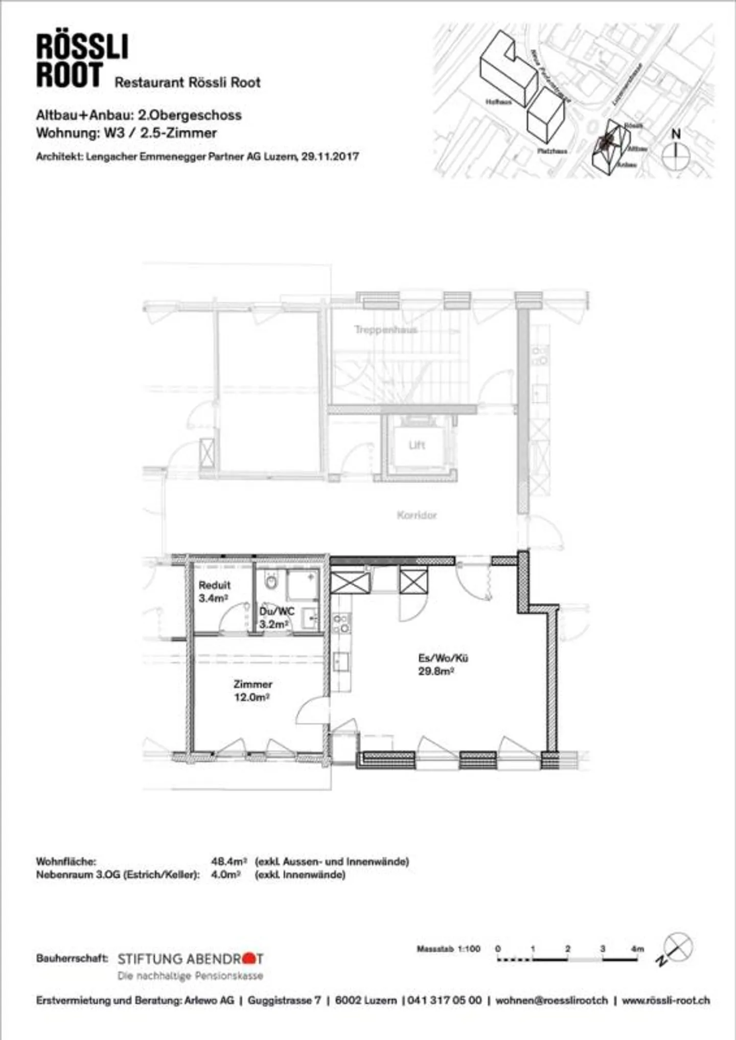 Charmante Wohnung in Root - Foto 5 von 5