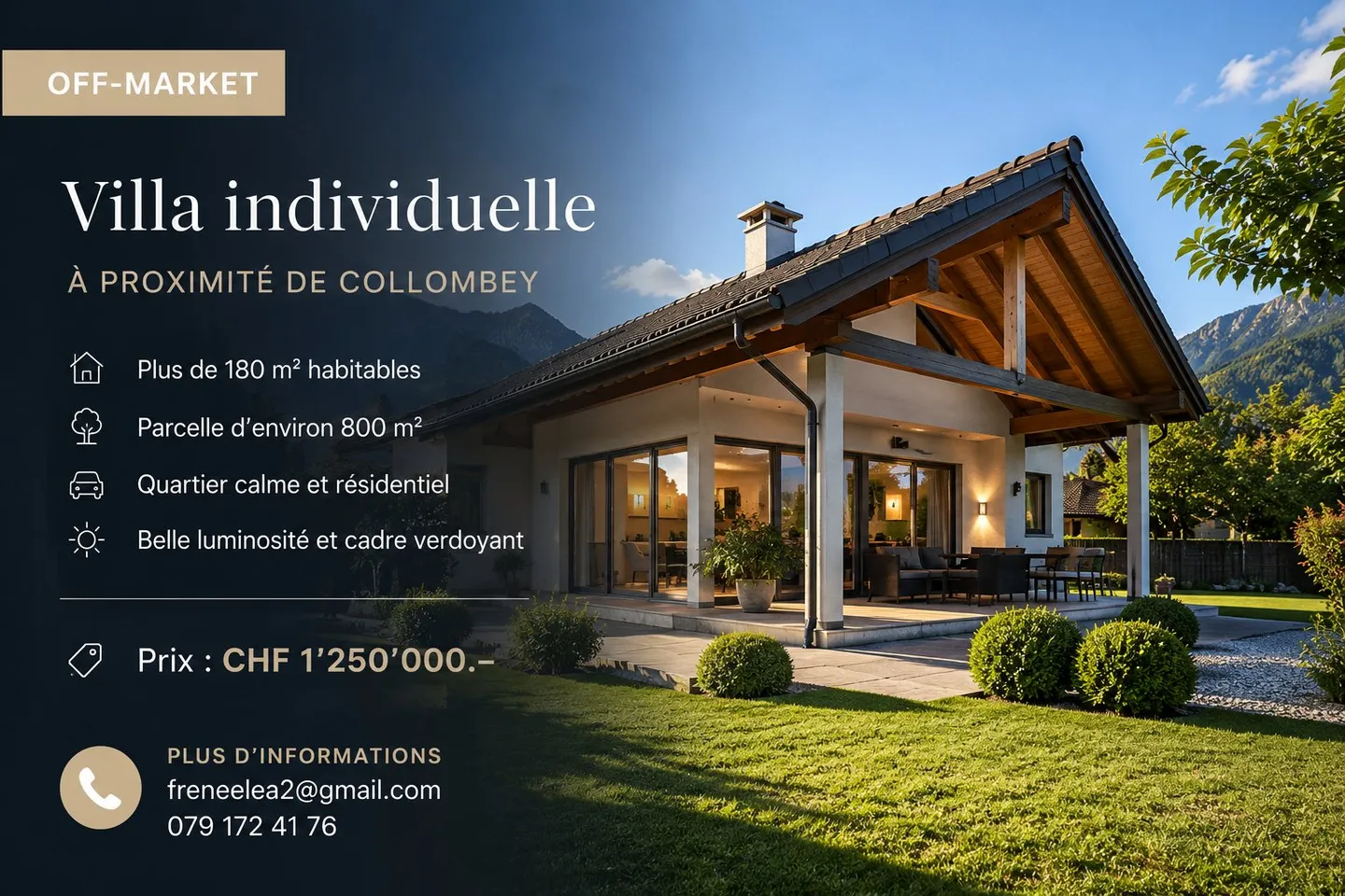 Villa Charmante Près de Collombey - Photo 1 sur 1