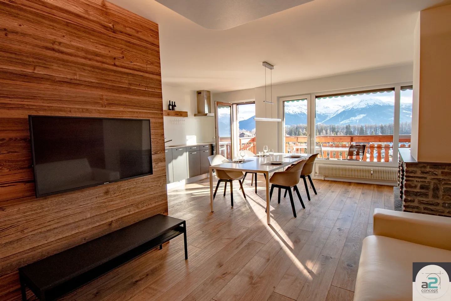 Charmante Wohnung in Crans - Foto 1 von 10