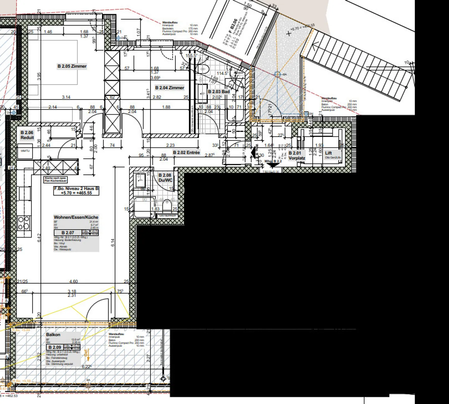 Exclusive 3.5-room apartment on the 4th floor with lake view - Photo 9 of 9