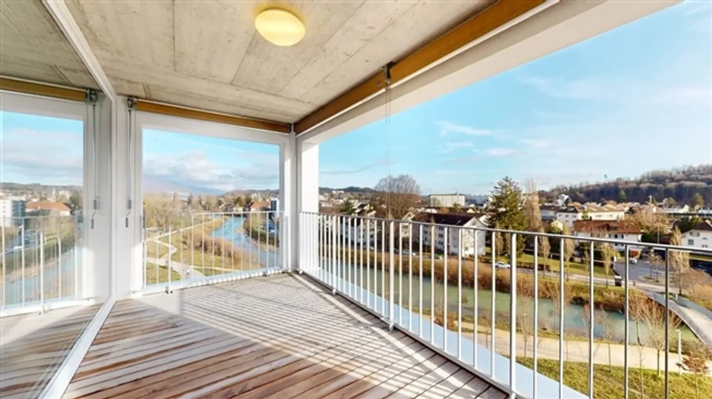 Appartement en attique 3.5 pièces avec deux terrasses sur l'île de Schüss de Bienne - Photo 1 sur 12