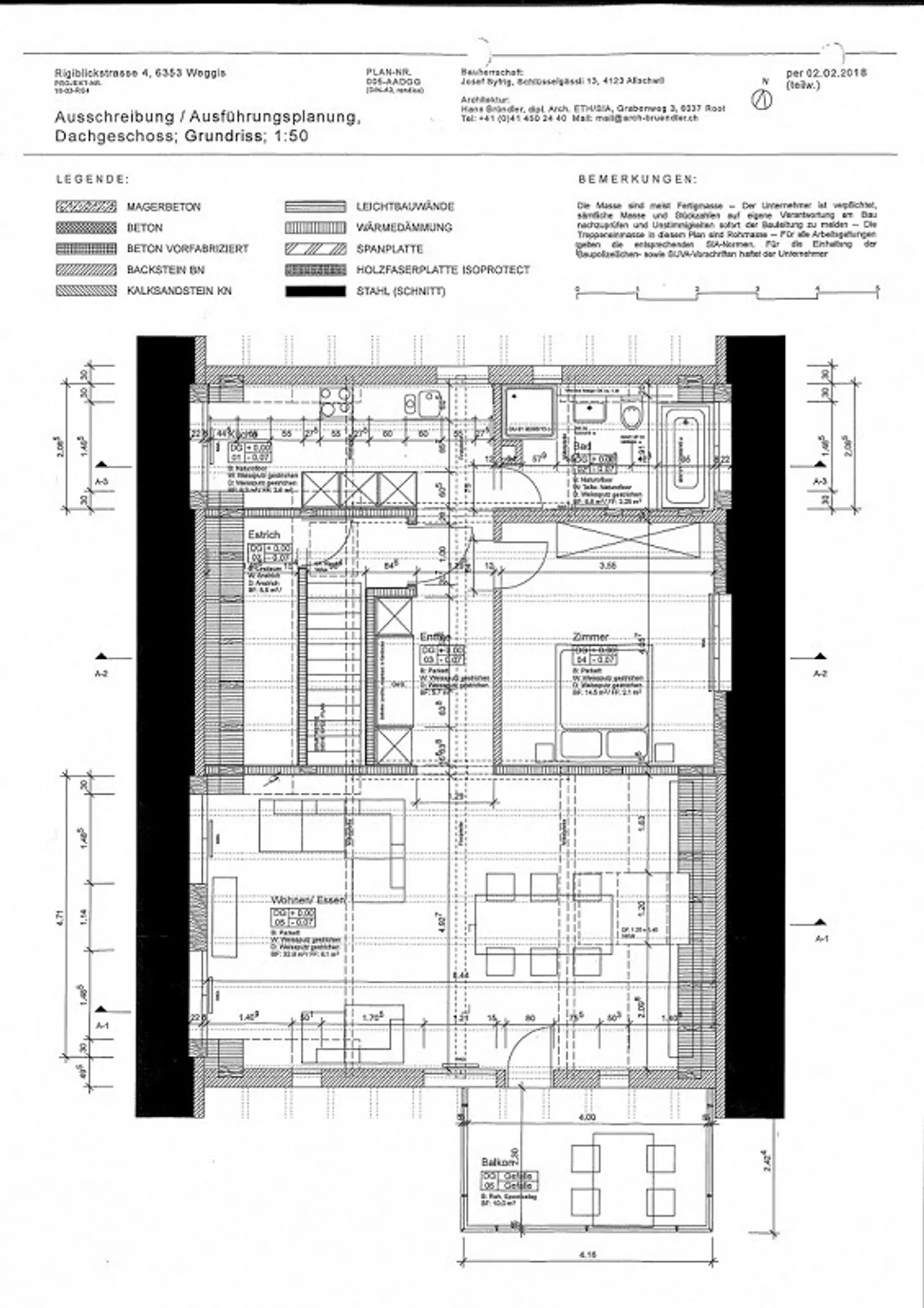 Schöne Dachwohnung in 4-Familienhaus - Foto 14 von 14