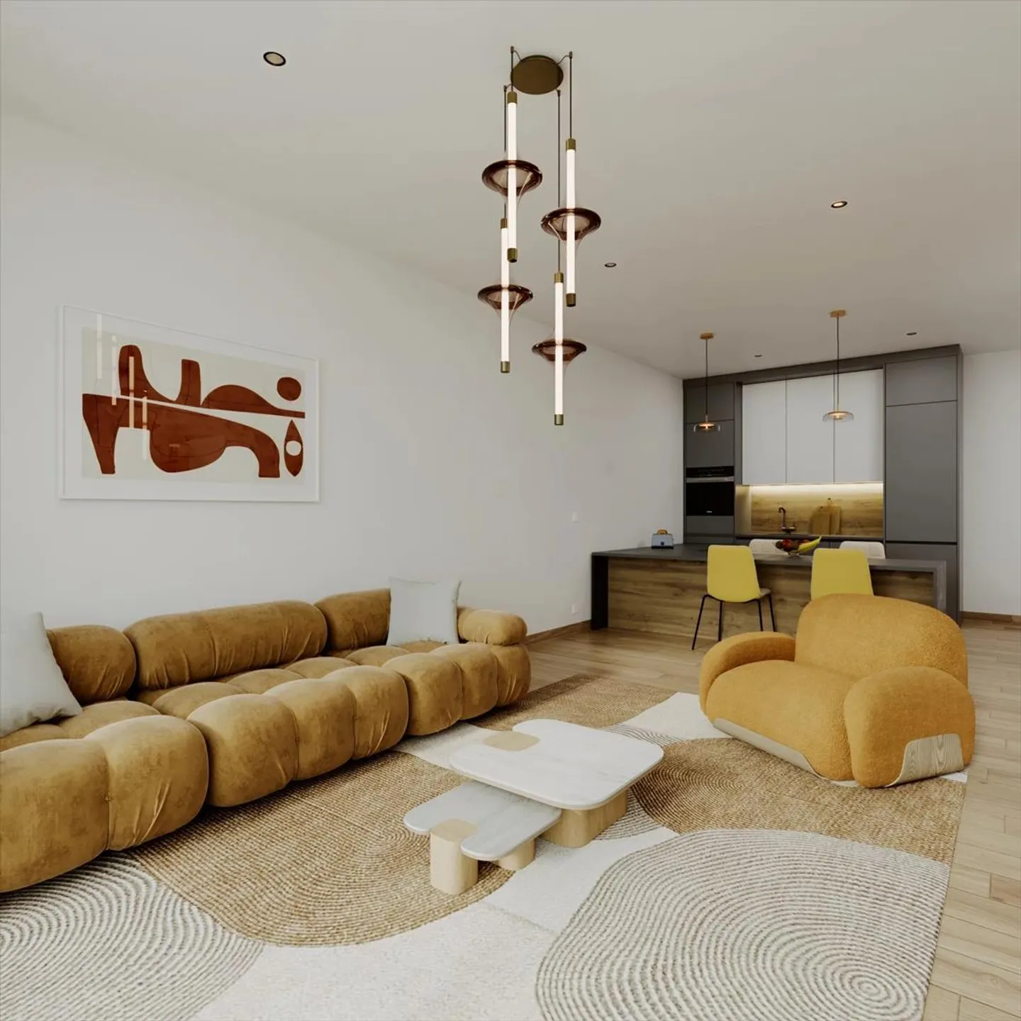 Appartement de 2.5 pièces à Corcelles avec vue lac et alpes - Photo 3 sur 6