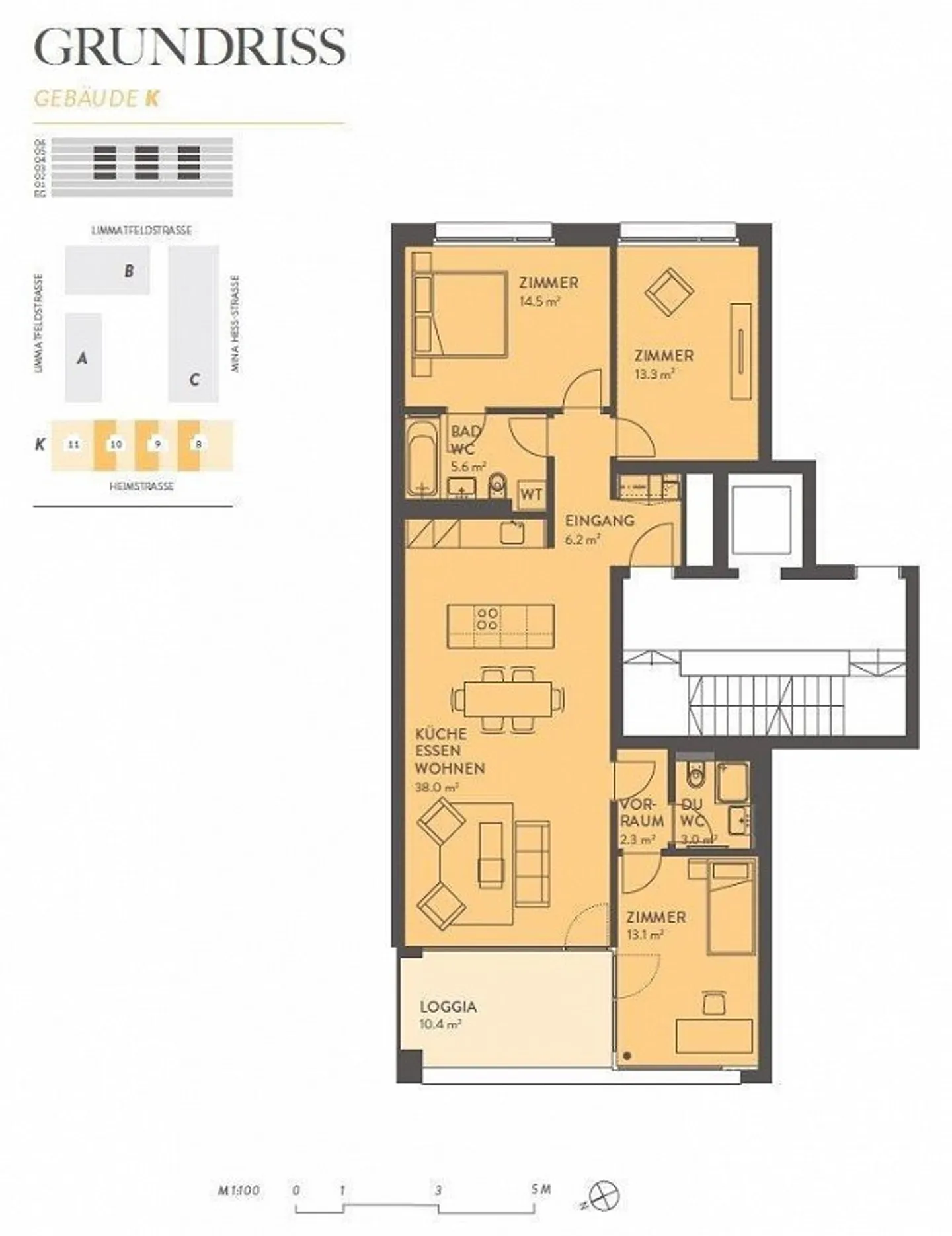 Moderne 4.5-Zimmerwohnung in Dietikon - Foto 11 von 11