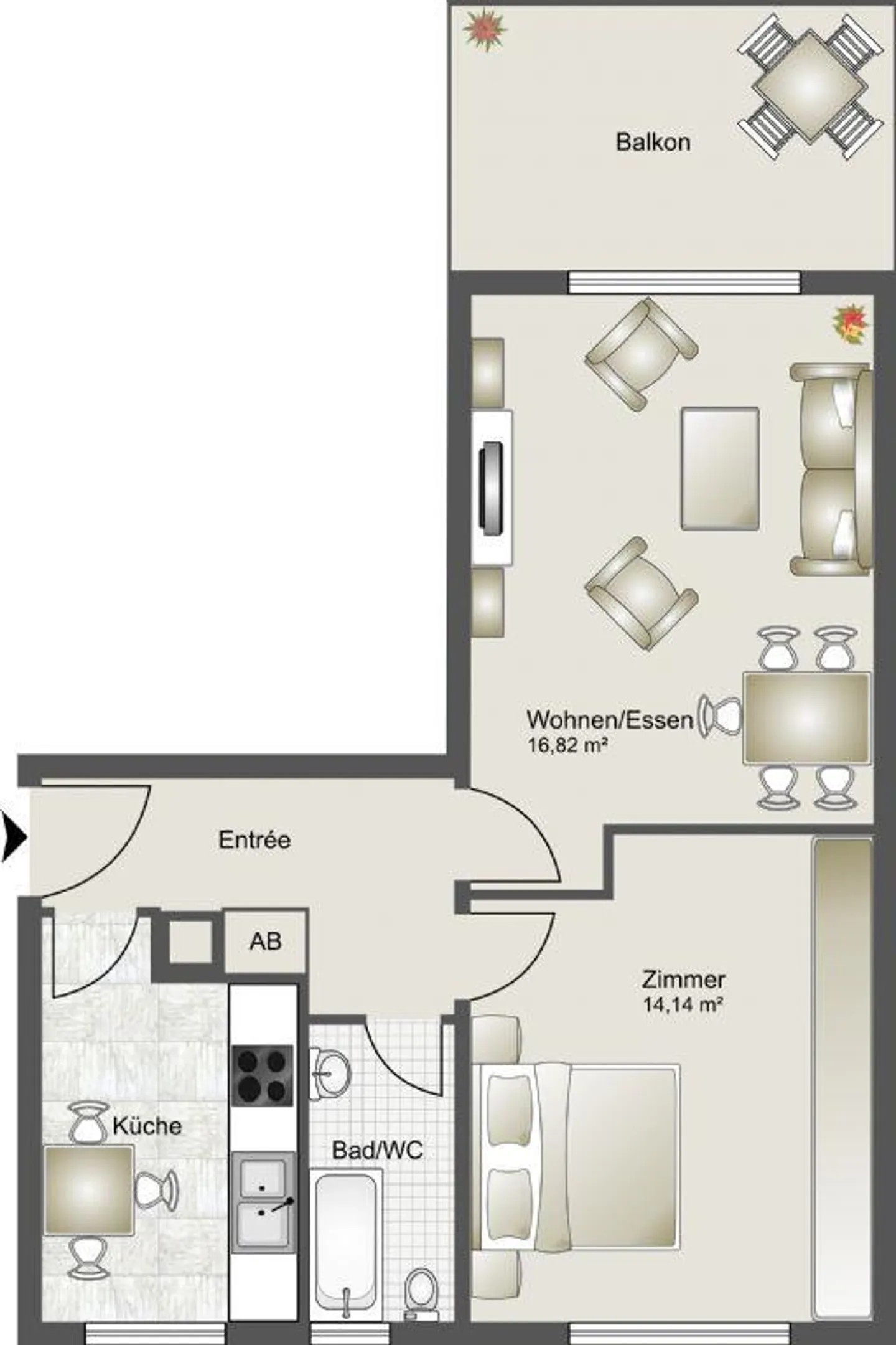 Gemütliche Wohnung in Ruhiger Lage - Foto 2 von 7
