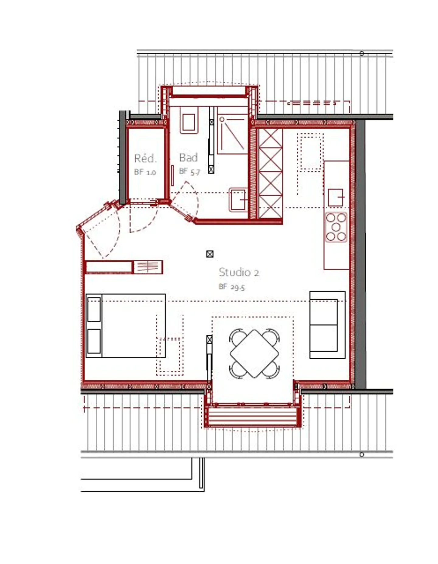 Appartement à louer - Photo 3 sur 3