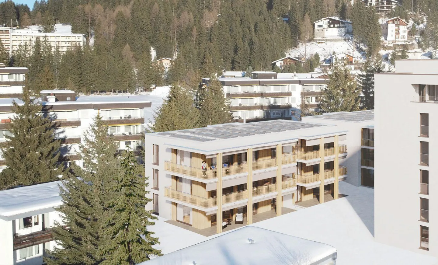 Première occupation : Appartements spacieux de 5,5 pièces au 2ème étage à Davos Dorf - Photo 1 sur 4
