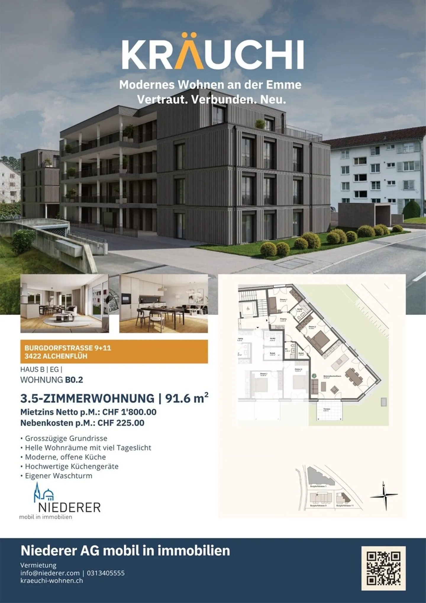 Prima locazione: Sviluppo Kräuchi Areal Vita moderna presso l'Emme - Foto 3 di 7