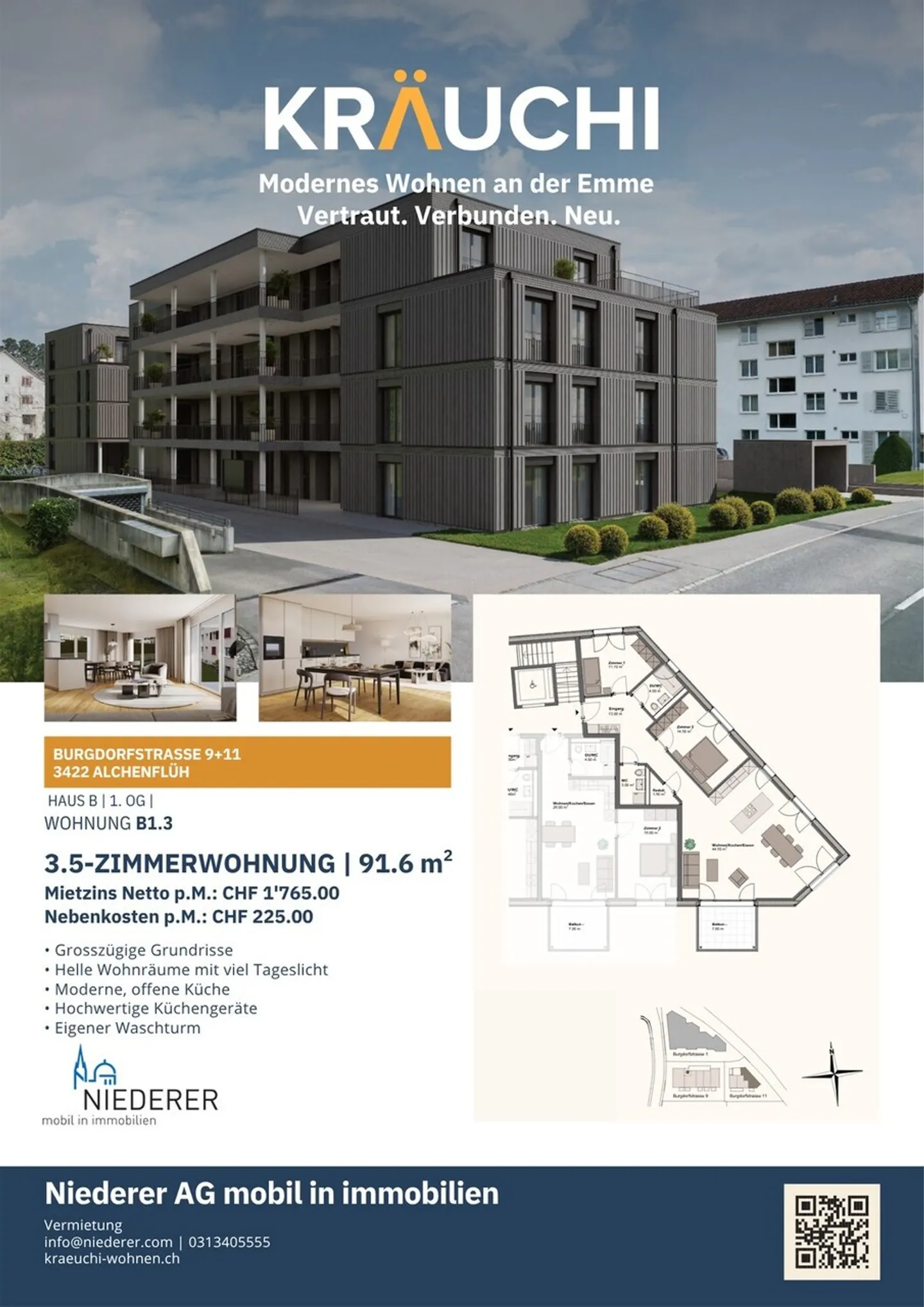 Prima locazione: Sviluppo Kräuchi Areal Vita moderna presso l'Emme - Foto 4 di 7
