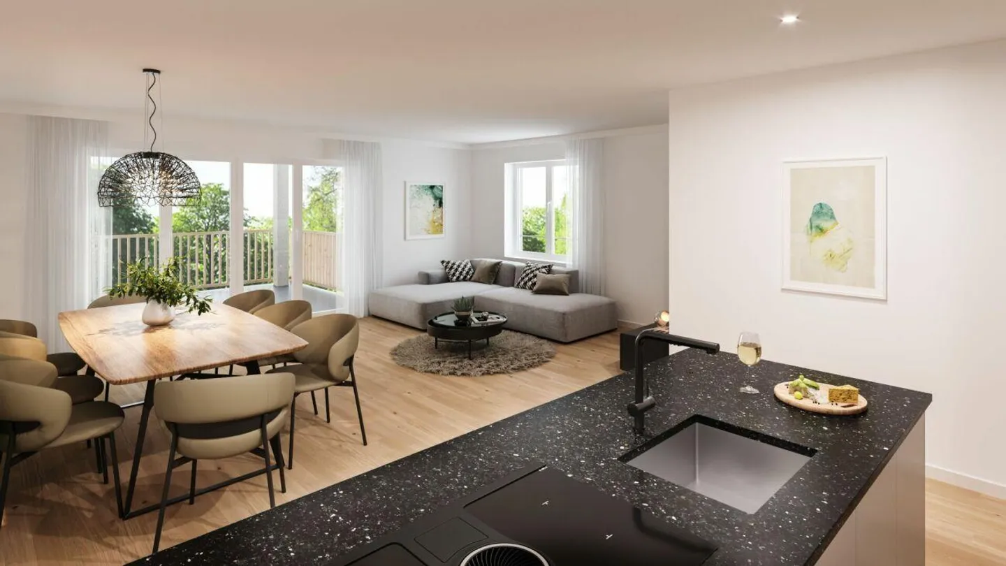 Nuova costruzione / Prima occupazione: MFH "Weitblick" / Appartamento maisonette 3½ locali_DG - Foto 6 di 10