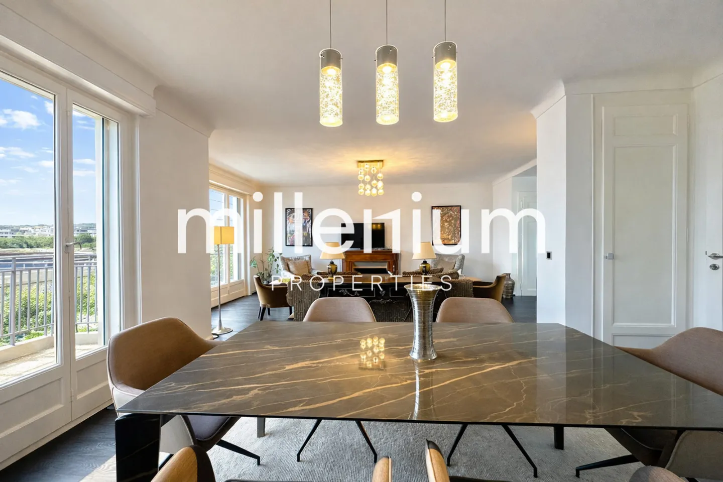 Exceptional penthouse with terrace in Champel (furnished) - Photo 5 of 9