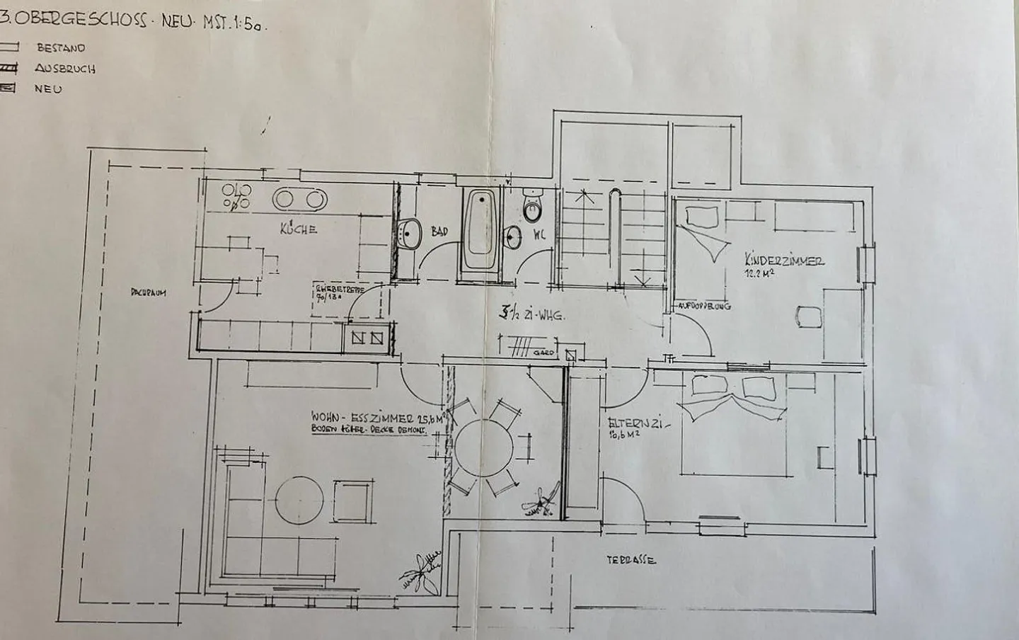 3.5 Zimmer Dachwohnung m. Balkon - Foto 5 von 5