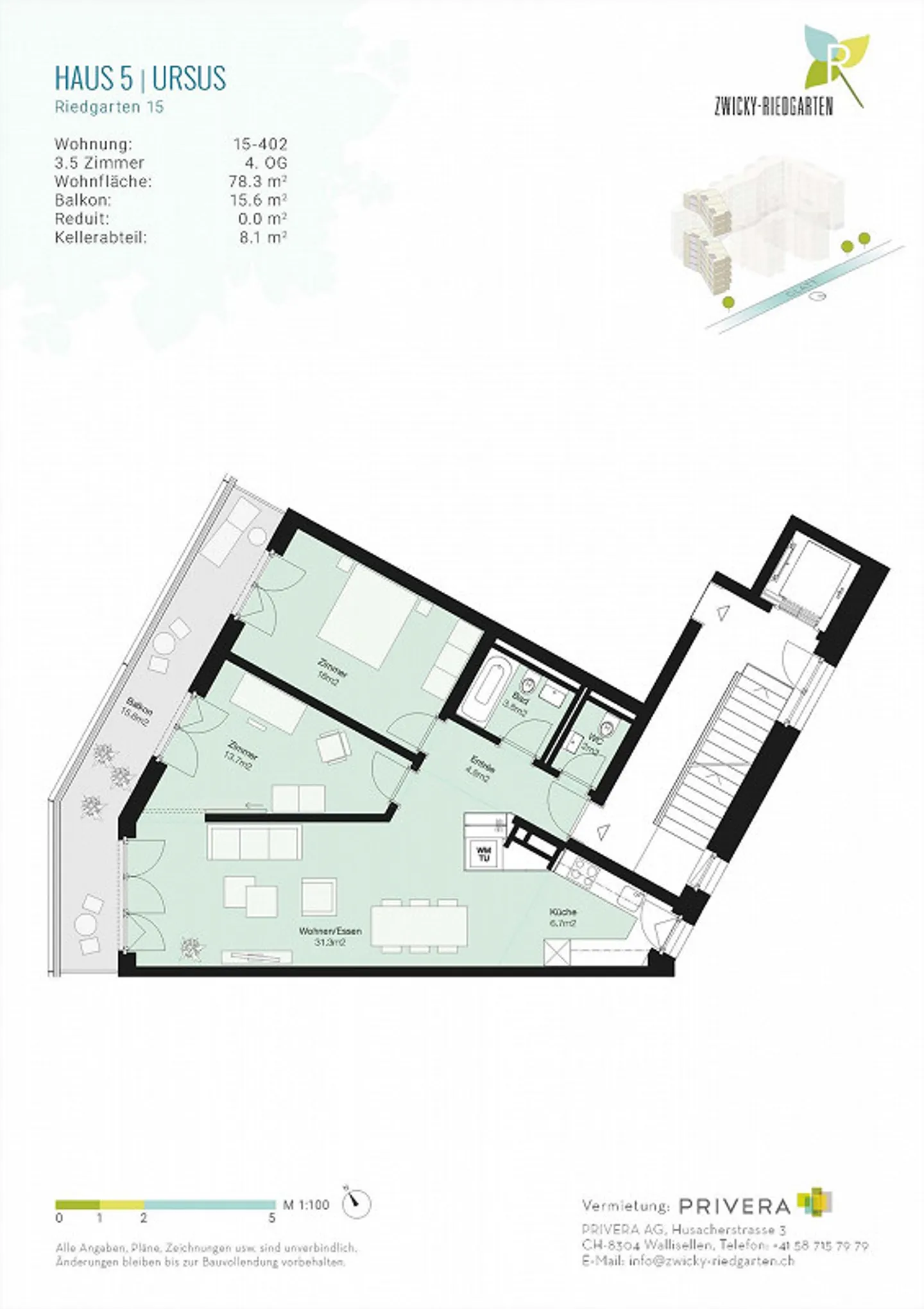 3.5-Zimmer-Traumwohnung im historischen Zwicky-Areal  per sofort verfügbar! - Foto 11 von 11