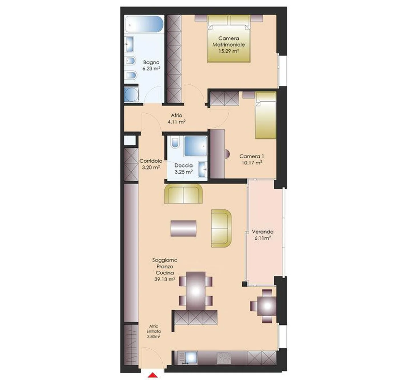 Lugano - modern and bright 3.5 rooms, convenient and spacious. - Photo 8 of 8