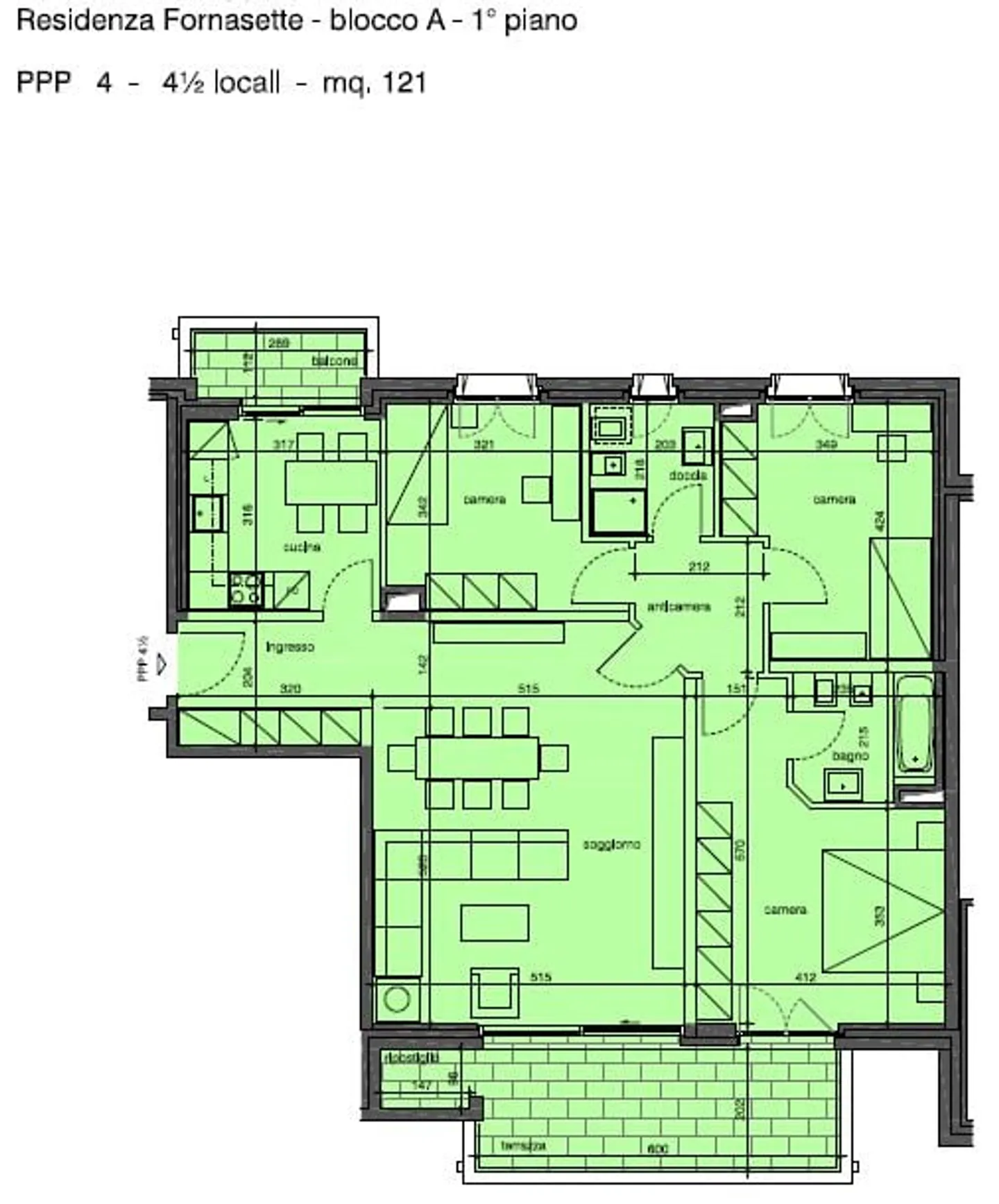 VACALLO 4.5 stanze, 1° piano nella Residenza Fornasette(4) - Foto 14 di 14