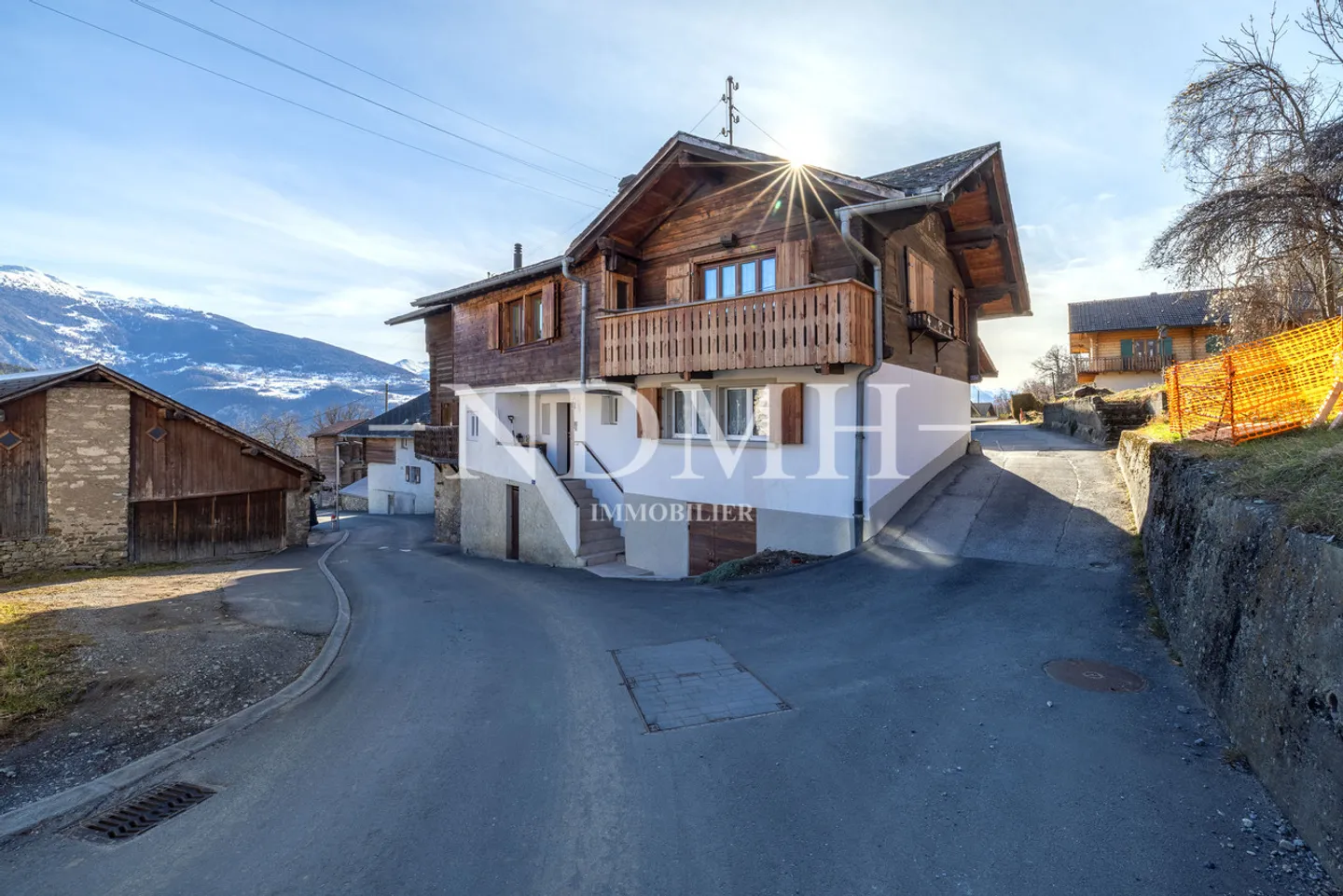 Charmantes Chalet-Apartment in Ayent - Foto 10 von 11