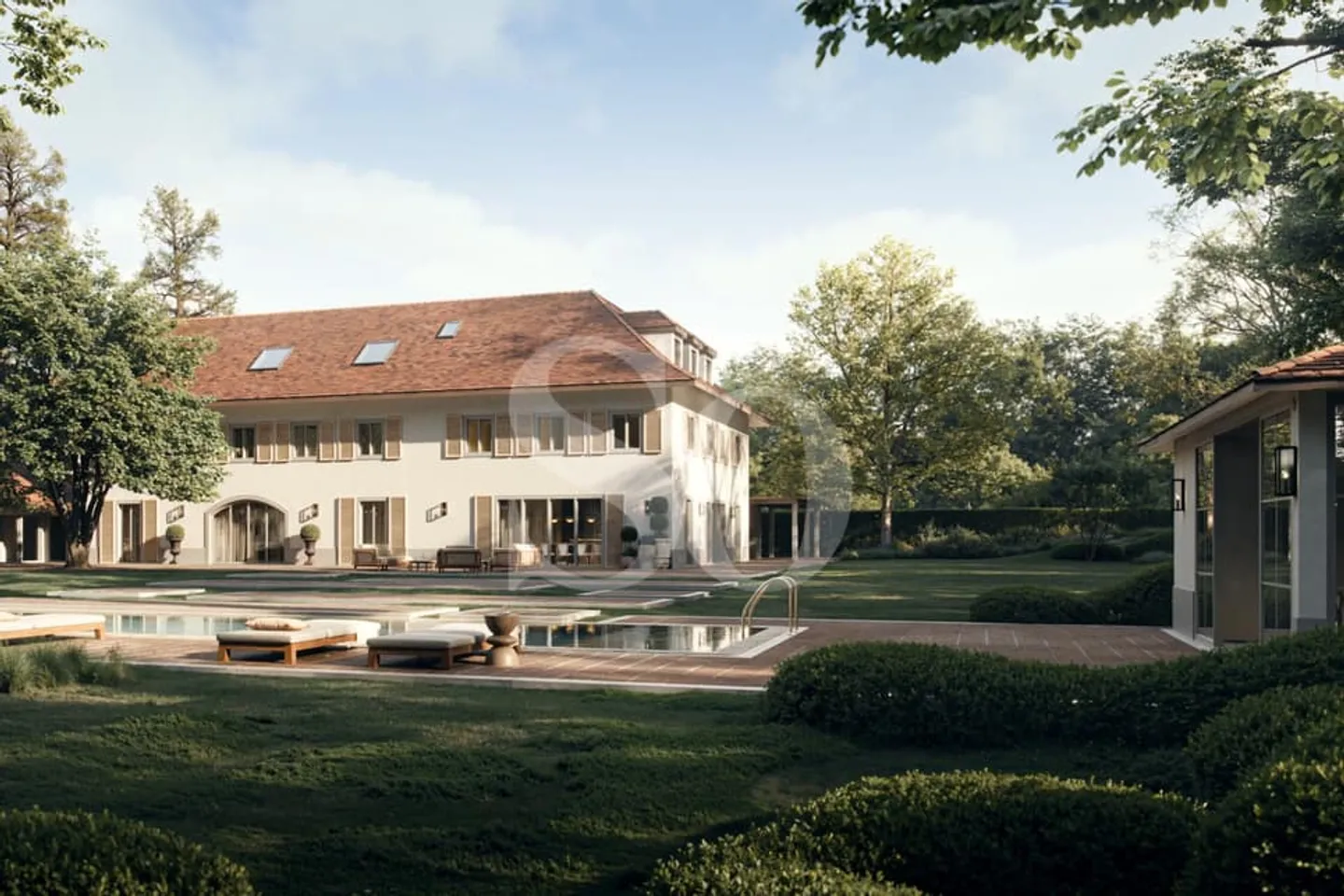 Außergewöhnliche Residenz im Herzen eines Privaten Parks in Crans - Foto 1 von 5