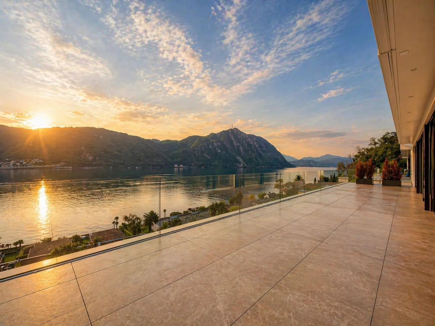 Penthouse spacieux avec magnifique terrasse vue sur le lac à Bissone - Photo 18 sur 19