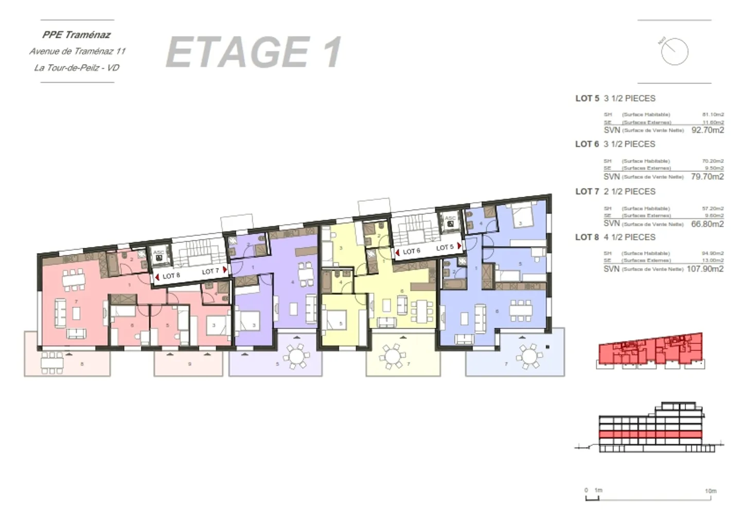 PPE Traménaz Los 237-6 Wohnung 3.5 Zimmer in La Tour-de-Peilz - Foto 5 von 13