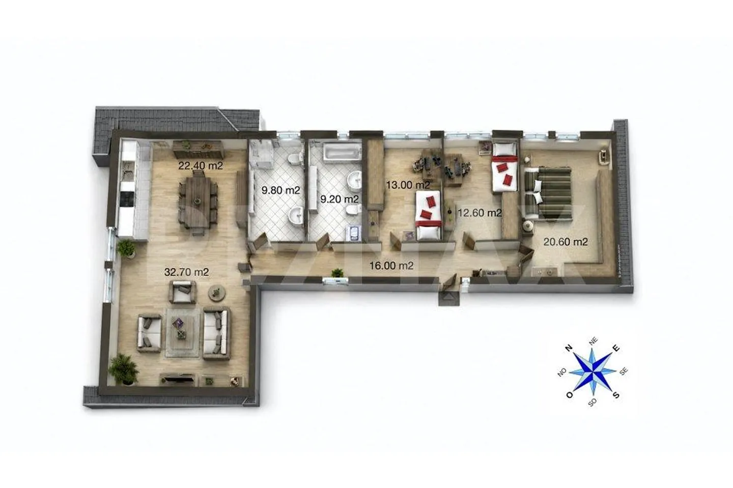 Appartement d'exception dans ferme rénovée avec jardin, à deux pas ... - Photo 4 sur 4