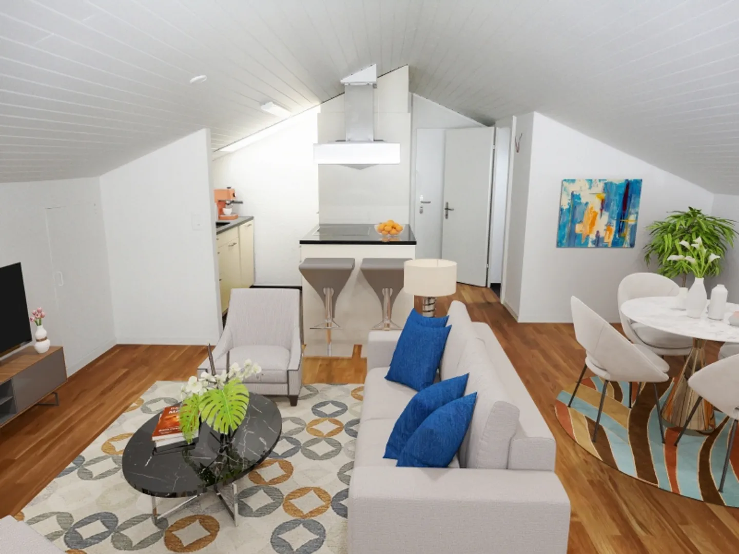 Penthouse moderne 2 pièces - Photo 1 sur 6