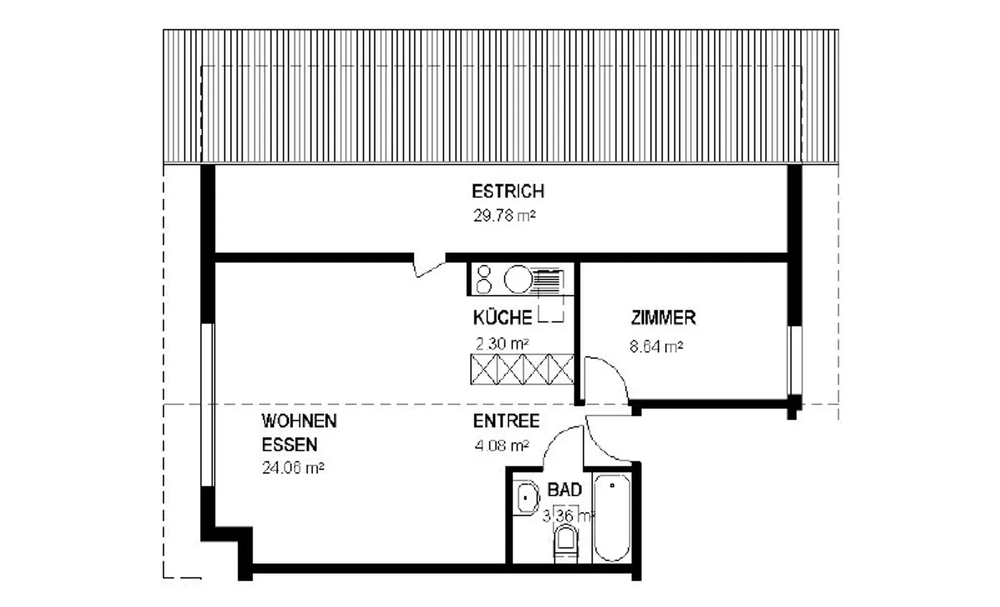 Penthouse moderne 2 pièces - Photo 6 sur 6