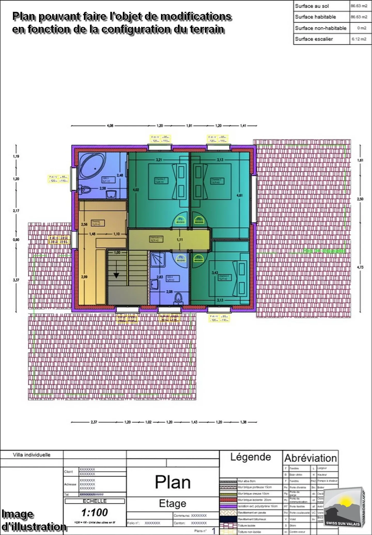 VALAIS / I am "VICTORIA" Magnificent villa to build 5.5 rooms of 232m² - Photo 22 of 27