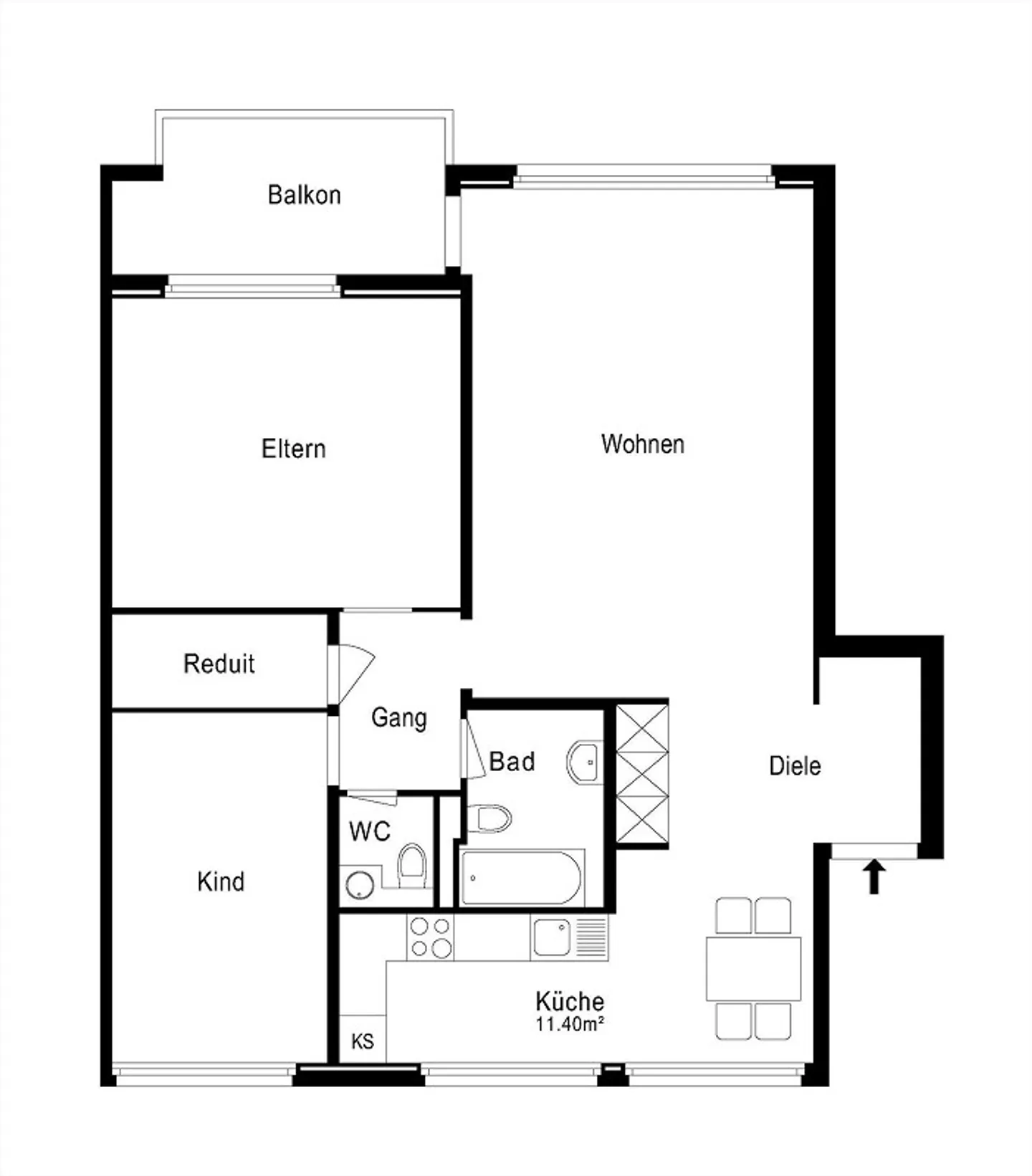 Gemütliche Wohnung in Neuhausen - Foto 10 von 10