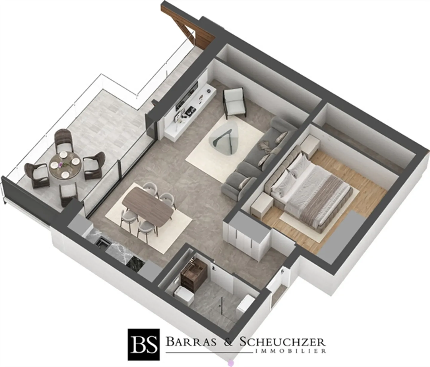 LOS 6 - Charming 2.5 Room Penthouse - Photo 3 of 5