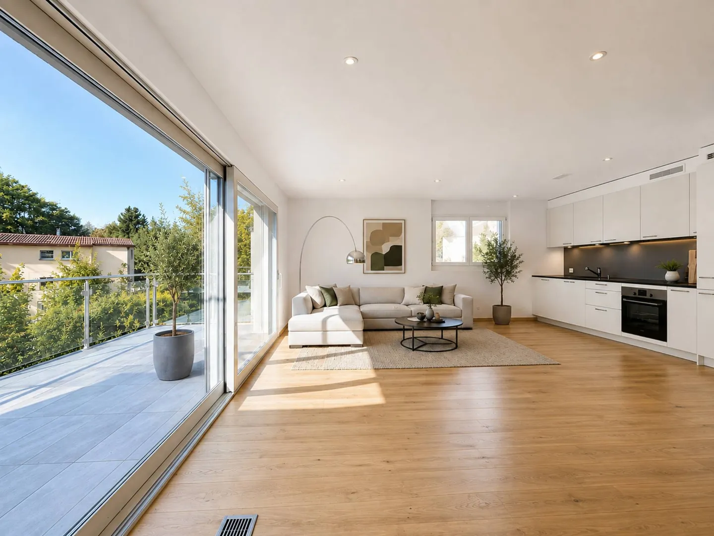 Appartamento di 4,5 locali Minergie con balcone di 20 m² - Foto 1 di 12