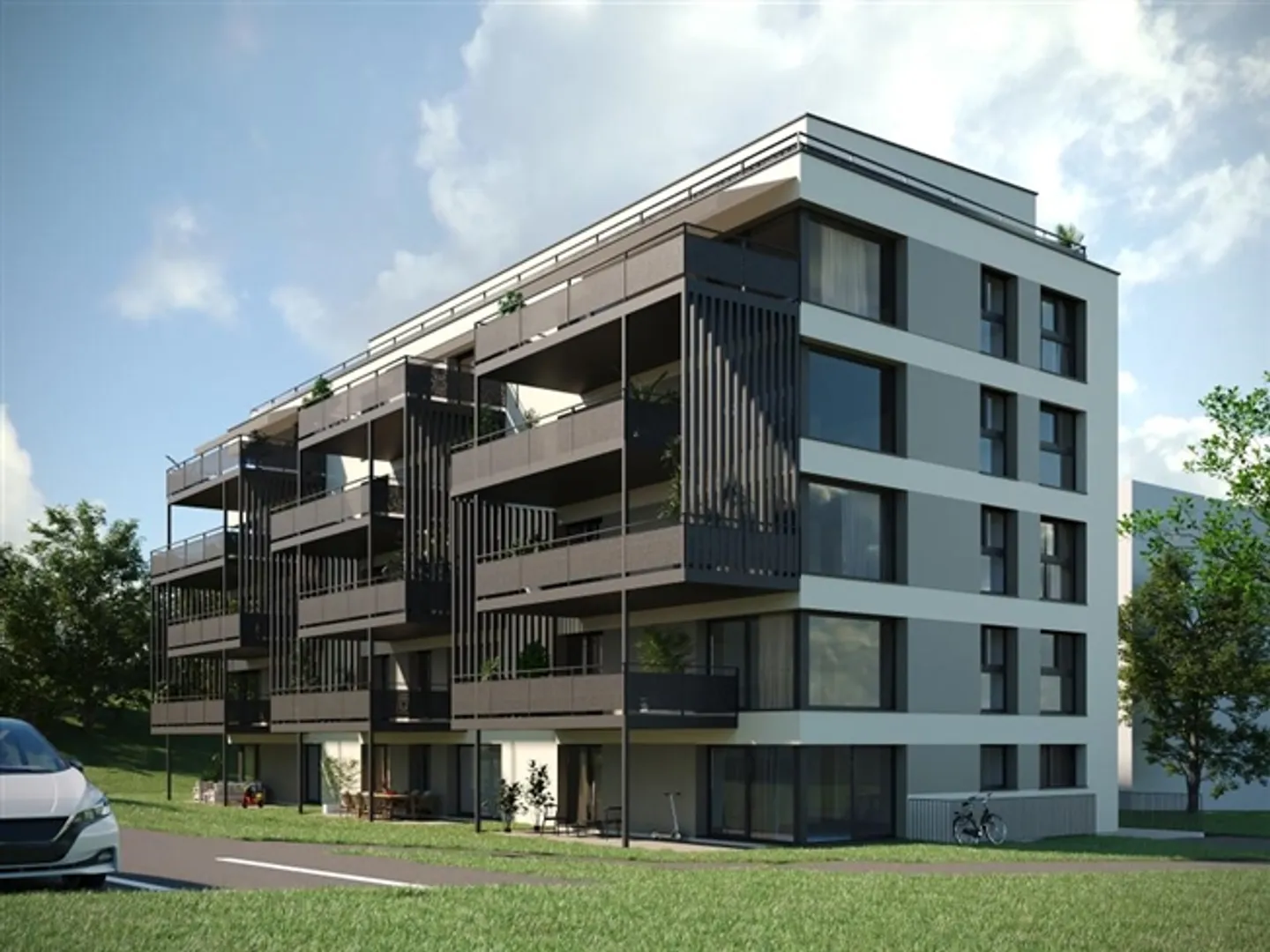 «A02_Appartement von 3.5 Zimmern im Erdgeschoss» - Foto 1 von 11