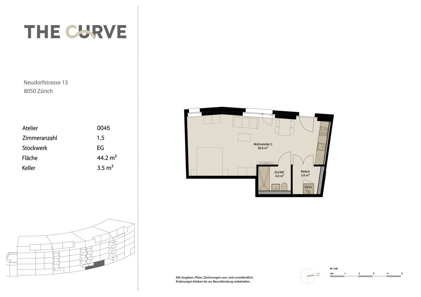 Bright 1.5-room apartment with optimal layout - Photo 6 of 6